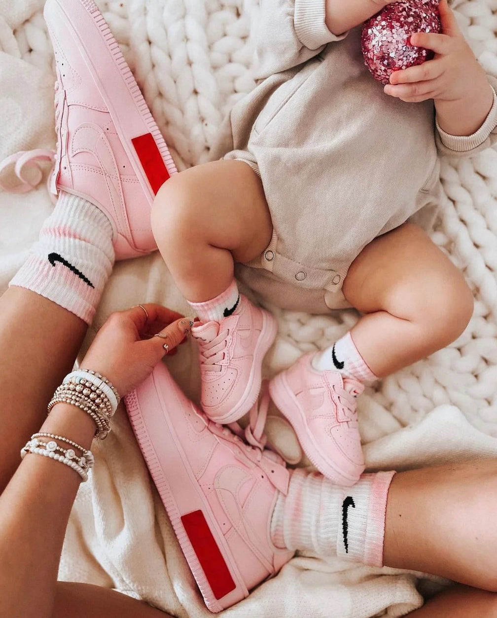 Mommy & Me Socks- Cotton Candy