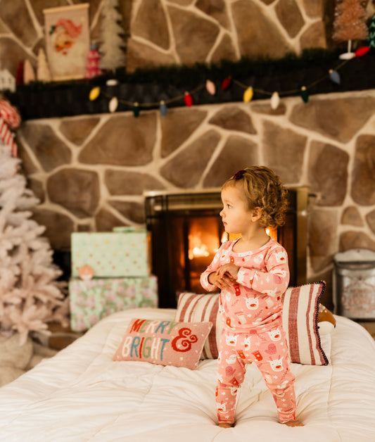 Pink Clarice Christmas Pj Set