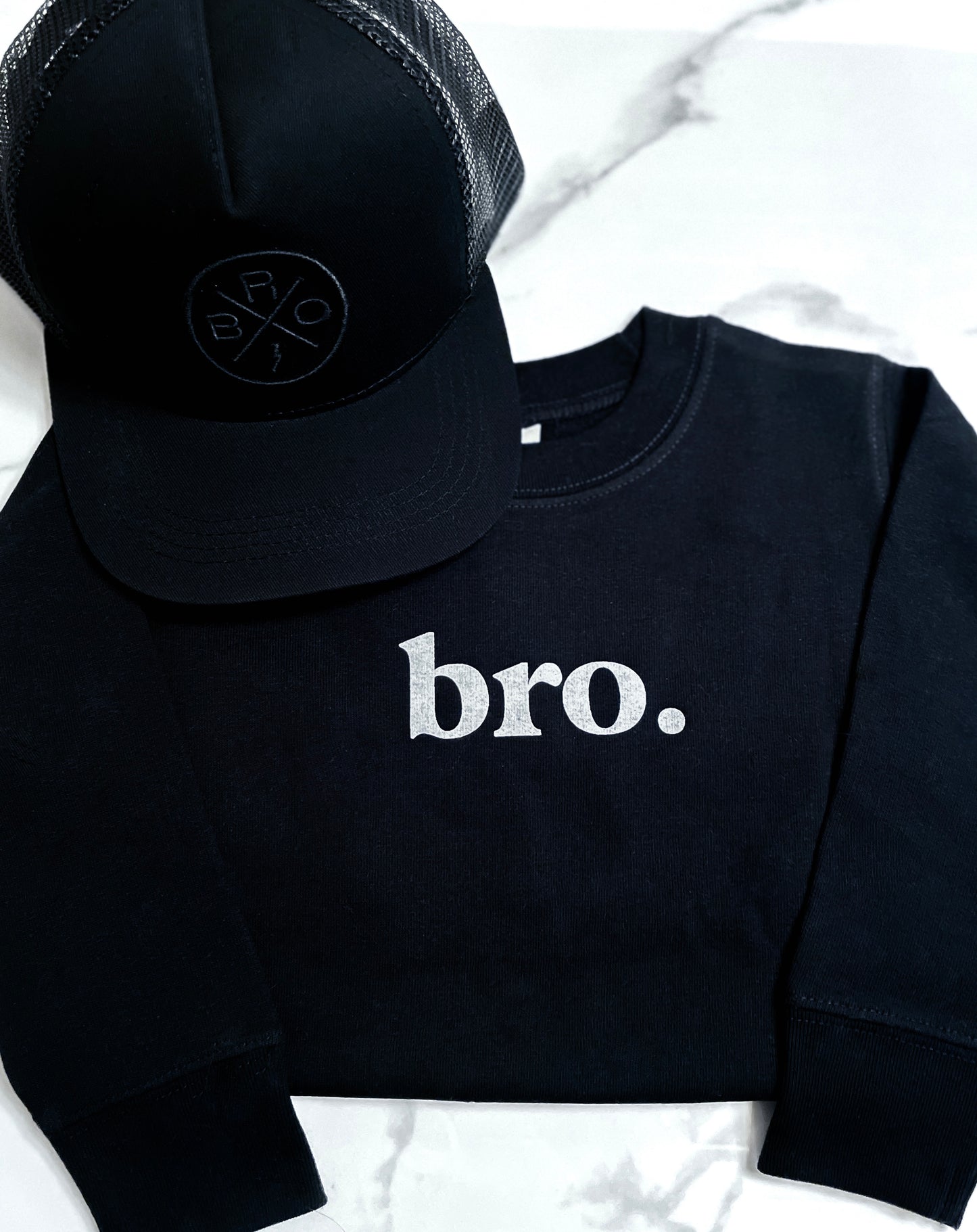 bro. -crewneck sweatshirt