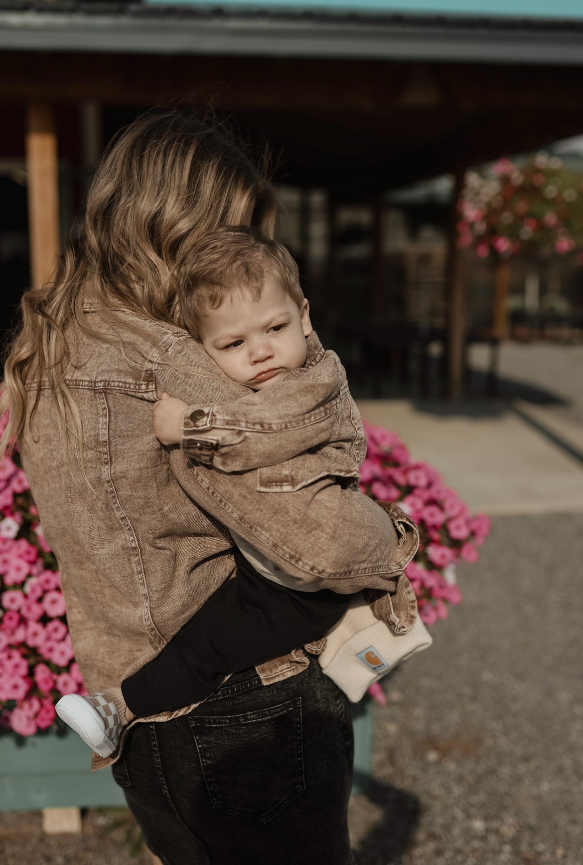 Family Matching Acid Wash Denim Jacket