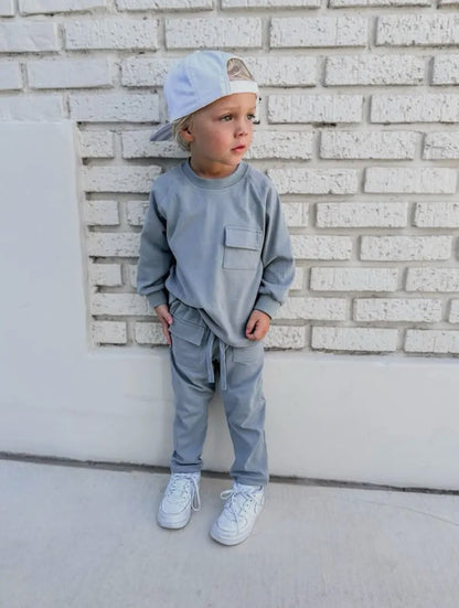 Dusty Blue Jogger Set