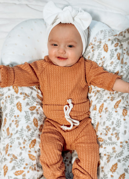 Waffle Knit Sets | Caramel & Crème Brûlée