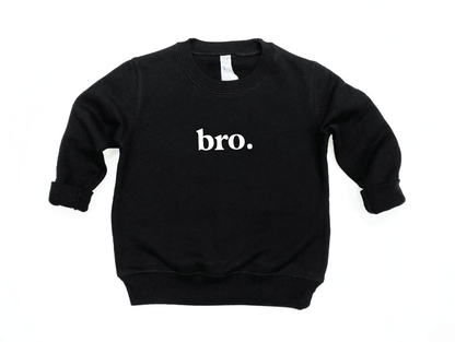 bro. -crewneck sweatshirt